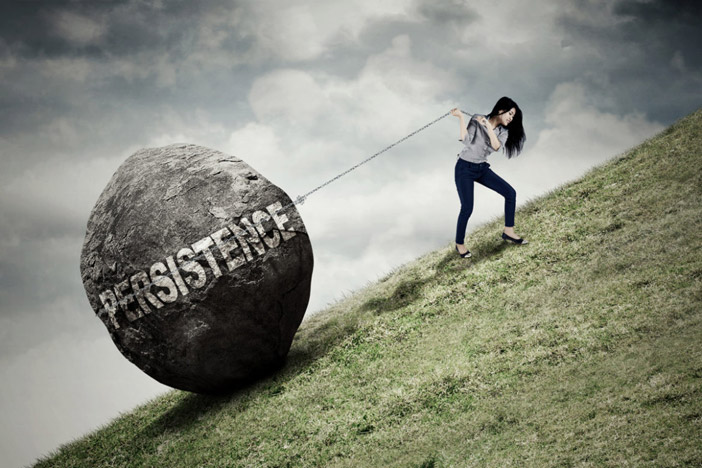A sutil diferença entre insistência e persistência